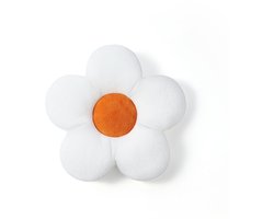 HOMEMIYN – Kussen – Zonnebloemvorm – Wit – 40x40cm 6cm Dik – Zacht Decoratief Kussen – Geschikt voor Woonkamer en Slaapkamer