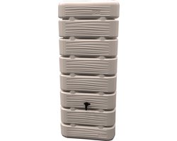 Homesaver Delta 320L regenton – Taupe – Muurtank – Inclusief kraan & vulautomaat – Ruimtebesparend