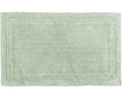 Homescapes badmat saliegroen 50x80 cm gemaakt van 100% katoen