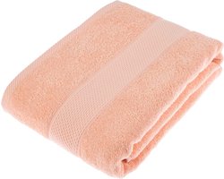 Homescapes badstof badhanddoek 100% katoen perzik