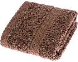 Homescapes badstof gastendoekje 100% katoen bruin
