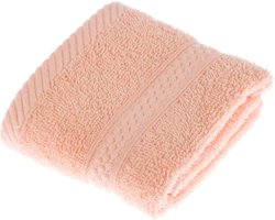 Homescapes badstof gastendoekje 100% katoen perzik