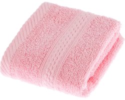Homescapes badstof gastendoekje 100% katoen roze