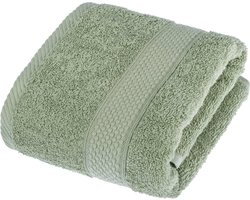 Homescapes badstof handdoek 100% katoen limoengroen
