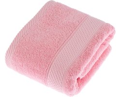 Homescapes badstof handdoek 100% katoen roze