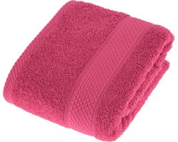 Homescapes badstof handdoek 100% katoen roze
