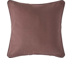 Homescapes Bruin katoenen kussenhoes 60 x 60 cm