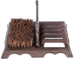 Homescapes Deurmat Roest en Borstel en Versierd Gietijzer, Bruin