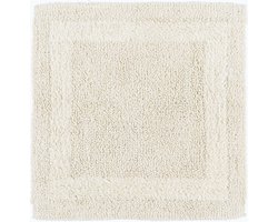 Homescapes douchemat crème 50x50 cm gemaakt van 100% katoen