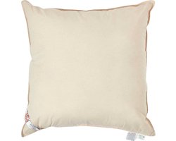 Homescapes - Hoofdkussen met 100% Biologisch Katoenen Hoes - 65x65 cm