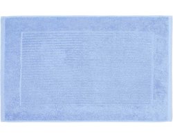 Homescapes Imperial badmat 100% katoen, lichtblauw
