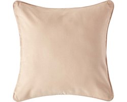 Homescapes katoenen kussenhoes in beige, 60 x 60 cm