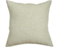 Homescapes kussenhoes linnenlook naturel 45 x 45 cm