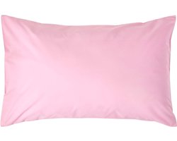 Homescapes Kussensloop 50x75 cm – Roze – 100% Egyptisch Perkal Katoen – 200 TC