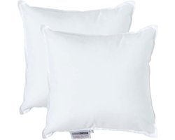 Homescapes kussenvullingen set van 2 – 30×30 cm – supermicrovezel binnenkussens – OEKO-TEX® – hypoallergeen – wasbaar