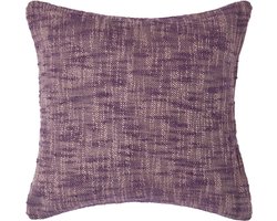 Homescapes Nirvana katoenen kussenhoes, paars, 45 x 45 cm