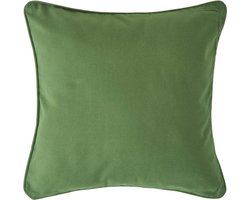 Homescapes olijfgroene katoenen kussenhoes, 60 x 60 cm