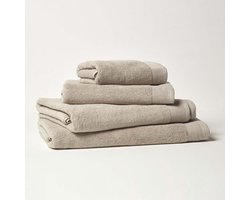 Homescapes Premium douchedoek beige 70x130cm, Egyptisch katoen 700g/m²