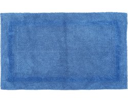 Homescapes XXL badmat blauw 70x120 cm gemaakt van 100% katoen