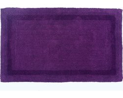 Homescapes XXL badmat paars 70x120 cm gemaakt van 100% katoen