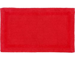 Homescapes XXL badmat rood 70x120 cm gemaakt van 100% katoen