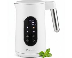 HomeShift® Waterkoker met Temperatuurregeling - Warmhoudfunctie - Dubbelwandig - Elektrisch - 1,7 Liter - 2200W - Wit