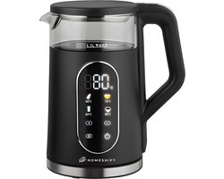 HomeShift® Waterkoker met Temperatuurregeling - Warmhoudfunctie - Dubbelwandig - Elektrisch - 1,7 Liter - 2200W - Zwart