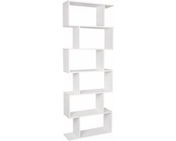 Homesse 6 Layer Corner Bookshelf - boekenrek - boekenkast design - boekenkast wit - boekenkast hout - boekenkast open