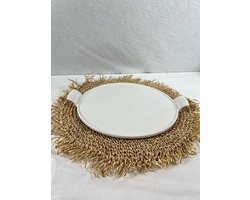 Homestar - Pure porselein - dienblad- serveer blad - tafel decoratie - 26,5cm - wit