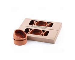 homestar-Soepset 6 persoons, Marmer design Wit / Zilver