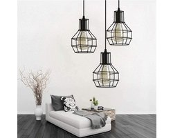 Homestyle Pro Mk021-B Industriële Hanglampen Zwart/Metaal