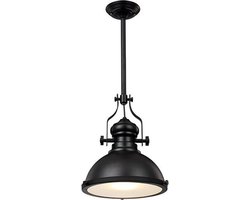 Homestyle Pro Mk102-Wb IndustriËLe Hanglamp 32X35 Cm Zwart/Wit/Metaal