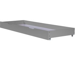 Homestyle4u Bedkast - met wieltjes - Bedlade - Grijs