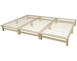 Homestyle4u Familiebed - 270x200 cm - Palletbed - Massief houten