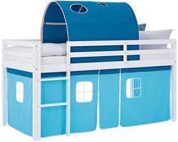 Homestyle4u Hoogslaper - 90x200 cm - Blauw