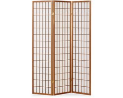 Homestyle4u Kamerscherm - 132x175 cm - Bruin - 3-delig - Shoji
