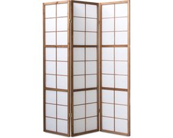 Homestyle4u Kamerscherm - 132x175 cm - Bruin - 3-delig - Shoji