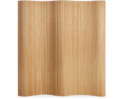 Homestyle4u Kamerscherm - 250x195 cm - lichtbruin - bamboe