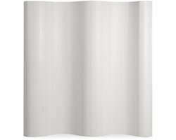 Homestyle4u Kamerscherm - 250x200 cm - Wit - Bamboe