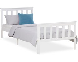 Homestyle4u Kinderbed - 90x200 cm - Eenpersoonsbed - Wit
