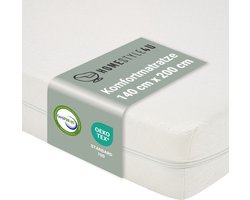 Homestyle4u Matras 140x200 cm - 2 cm - Komfortmatratze - Oprolbaar