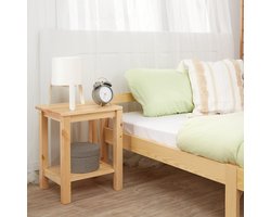 Homestyle4u Nachtkastje - Bijzettafel - Hout naturel