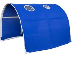 Homestyle4u Tent - Bedtent - blauw - Beddak - Speeltunnel - Tunnel voor kinderbedden