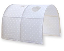 Homestyle4u Tent - Bedtent - grijs - Beddak - Speeltunnel - Tunnel voor kinderbedden