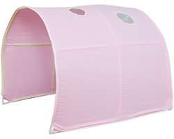 Homestyle4u Tent - Bedtent - roze - Beddak - Speeltunnel - Tunnel voor kinderbedden