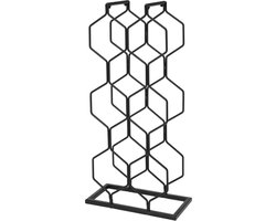 Home&Styling - Wijnrek - voor - 8 - flessen - metaal - zwart