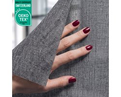 Homewell Textura® Textiel Raamfolie - Granite – 45x200cm - Zonwerend – Isolerend - Privacy Folie & Anti-Inkijk - HR++(+) Zelfklevende Inbetween Raambekleding - Exclusieve Uitstraling – Gerecycled PET