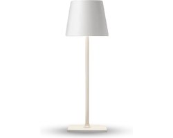 Homezie TouchLite | Wit | Draadloze Tafellamp | Verstelbare Helderheid | Metalen Design | USB-C Oplaadbaar | Sfeerverlichting
