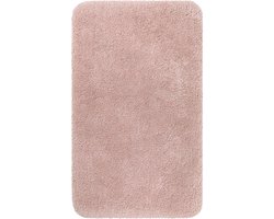 Homie Living - Porto Azzurro - Badmat - 60x100 cm - Poederroze - Douchemat Basic – Uni Effen Design in Vele Kleuren – Comfortabel & Absorberend – Wasbaar en Antislip