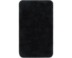 Homie Living - Porto Azzurro - Badmat - 70x120 cm - Antracietzwart - Douchemat Basic – Uni Effen Design in Vele Kleuren – Comfortabel & Absorberend – Wasbaar en Antislip